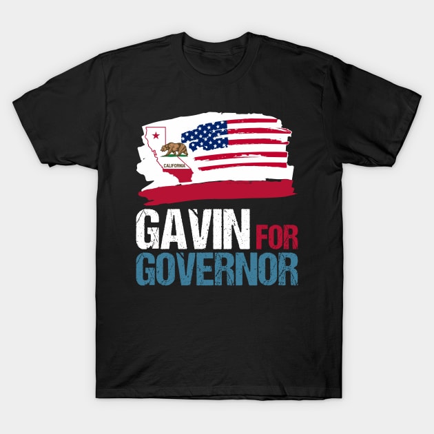 Gavin Newsom for Governor of California T-Shirt by yass-art